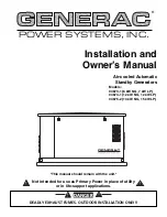 Generac Power Systems 04673-1 Installation And Owner'S Manual предпросмотр