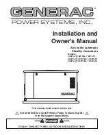 Generac Power Systems 04673-2 Installation And Owner'S Manual предпросмотр