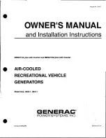 Предварительный просмотр 1 страницы Generac Power Systems 0940-1 Installation And Owner'S Manual