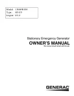 Preview for 1 page of Generac Power Systems 1388490100 Owner'S Manual