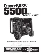 Предварительный просмотр 1 страницы Generac Power Systems 5500EXL Owner'S Manual