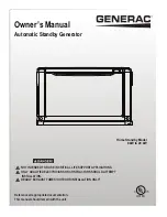 Generac Power Systems 6244 Owner'S Manual preview