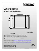 Generac Power Systems 7 kW PowerPact Owner'S Manual предпросмотр