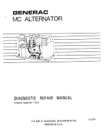 Generac Power Systems ALTERNATOR MC Repair Manual предпросмотр