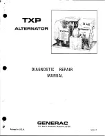 Предварительный просмотр 1 страницы Generac Power Systems Alternator TXP Repair Manual