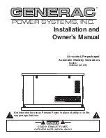 Предварительный просмотр 1 страницы Generac Power Systems Centurion 004692-0 Installation And Owner'S Manual