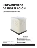 Предварительный просмотр 21 страницы Generac Power Systems CorePower/ES Generator Installation Manuallines