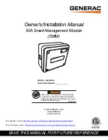 Предварительный просмотр 1 страницы Generac Power Systems G007000-0 Owners & Installation Manual