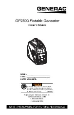 Предварительный просмотр 1 страницы Generac Power Systems G0082500 Owner'S Manual