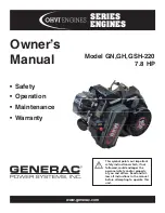 Generac Power Systems GH-220 Owner'S Manual предпросмотр