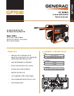 Generac Power Systems GP7000 Specification предпросмотр