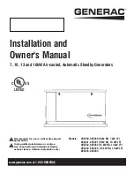 Предварительный просмотр 1 страницы Generac Power Systems Guardian 005240 Installation And Owner'S Manual