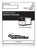 Generac Power Systems Guardian 005261-1 Owner'S Manual предпросмотр