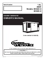 Preview for 1 page of Generac Power Systems Guardian 005324-0 Owner'S Manual