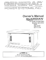 Generac Power Systems Guardian 04077-1 Owner'S Manual preview