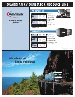 Предварительный просмотр 2 страницы Generac Power Systems Guardian 4703 Specification Sheet