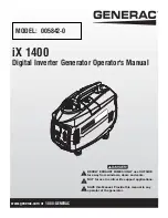 Preview for 1 page of Generac Power Systems IX 1400 Operator'S Manual