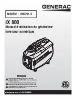 Предварительный просмотр 33 страницы Generac Power Systems IX 800 Operation Manual