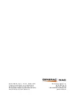 Предварительный просмотр 34 страницы Generac Power Systems MAC 550F Owner'S Manual