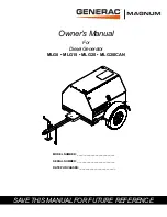 Generac Power Systems MAGNUM MLG15M Owner'S Manual предпросмотр