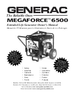 Generac Power Systems MEGAFORCE 6500 Owner'S Manual предпросмотр