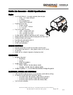 Предварительный просмотр 1 страницы Generac Power Systems MLG20 Specifications