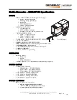 Generac Power Systems Mobile Power MMG45FHK Specifications предпросмотр