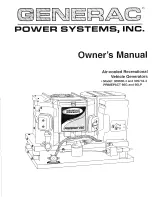 Generac Power Systems PRIMEPACT 66G Owner'S Manual preview