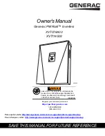 Preview for 1 page of Generac Power Systems PWRcell XVT076A03 Owner'S Manual