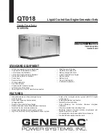 Generac Power Systems QT018 Specifications preview