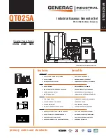 Generac Power Systems QT025A User Manual preview