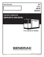 Generac Power Systems QT05030AVAN Owner'S Manual предпросмотр