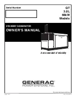 Generac Power Systems QT06030GNSNR Owner'S Manual preview