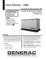 Preview for 1 page of Generac Power Systems QUIET TEST 5418 Specification Sheet