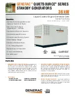 Предварительный просмотр 1 страницы Generac Power Systems Quitesource QT036 Specifications