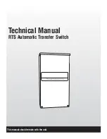 Предварительный просмотр 1 страницы Generac Power Systems RTS automatic Technical Manual