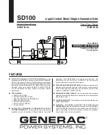 Generac Power Systems SD100 Specifications preview