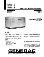 Preview for 1 page of Generac Power Systems SG010 Specifications