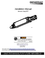 Preview for 1 page of Generac Power Systems SnapRS Installation Manual