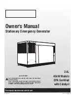 Preview for 1 page of Generac Power Systems Stationary Emergency Generator Owner'S Manual