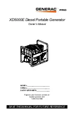 Предварительный просмотр 1 страницы Generac Power Systems XD5000E Owner'S Manual