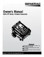 Предварительный просмотр 1 страницы Generac Power Systems XP Owner'S Manual