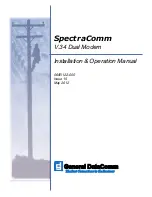 Preview for 1 page of General DataComm 060A027-001 Installation & Operation Manual