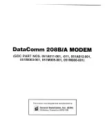 Предварительный просмотр 3 страницы General DataComm 208B/A Quick Setup And Operating Procedures