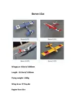 General Hobby Baron 15cc Series Assembly Manual preview