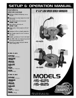 Предварительный просмотр 1 страницы General International 15-625 Setup And Operation Manual