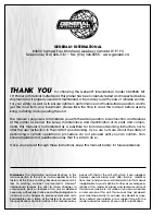 Preview for 2 page of General International 30-005HC-M1 Operation Manual