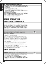 Preview for 12 page of General International BS5105 Setup And Operation Manual