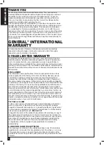 Preview for 2 page of General International BS5205 Setup And Operation Manual