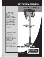 General International DP2006 Setup And Operation Manual preview